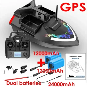VWVIVIDWORLD ,2024New,24000mAh,40GPS ,RC Fishing Bait Boat,2KG